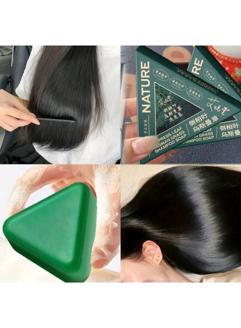 طبيعة صابون شامبو عشبي برائحة أوراق السرو عثمان، 120 غرام - Image 3